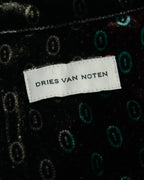 “DRIES VAN NOTEN” 2010’s Circle motif velvet shirt