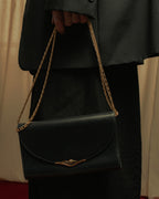 "Cartier" 80’s-90’s sculptural clasp chain shoulder bag