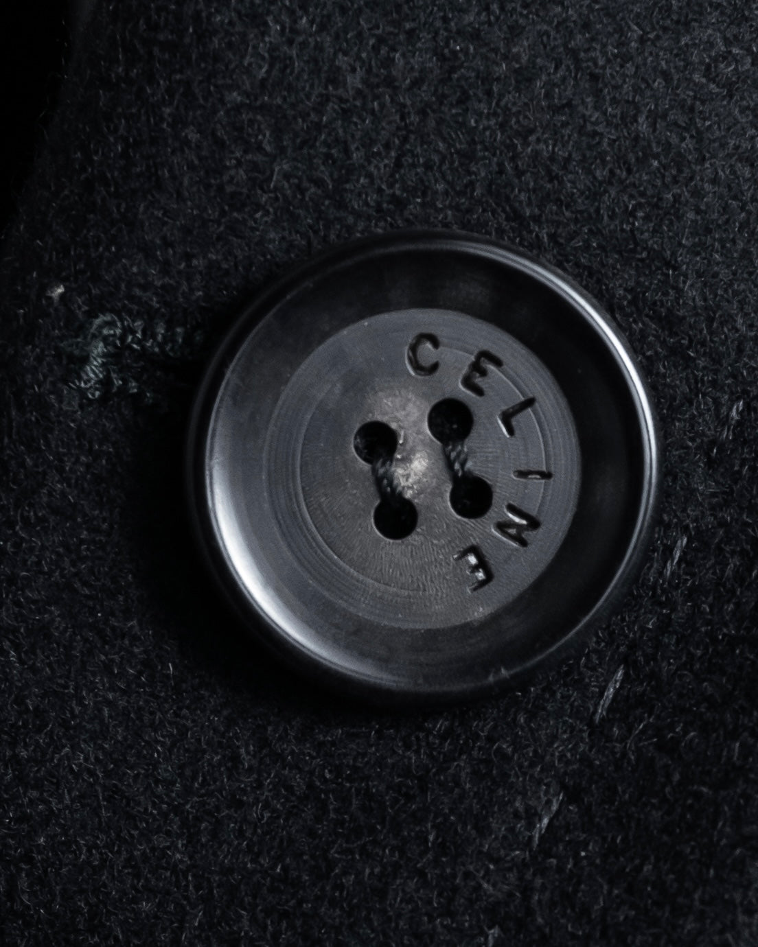 -SPECIAL- "CELINE" 1997-04's Michael Kors period minimal detail long chester coat