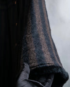 "FENDI" Pecan stripe pattern A-line silhouette coat