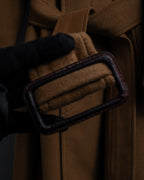 "FENDI" 90's Italian classic 100% cashmere belted coat