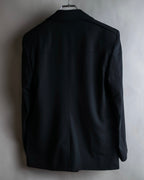 "GUCCI" 90's Beautiful draping fly-front tailored jacket