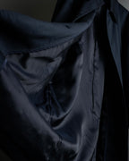 “Yves Saint Laurent” 90’s clean fly-front bal collar coat