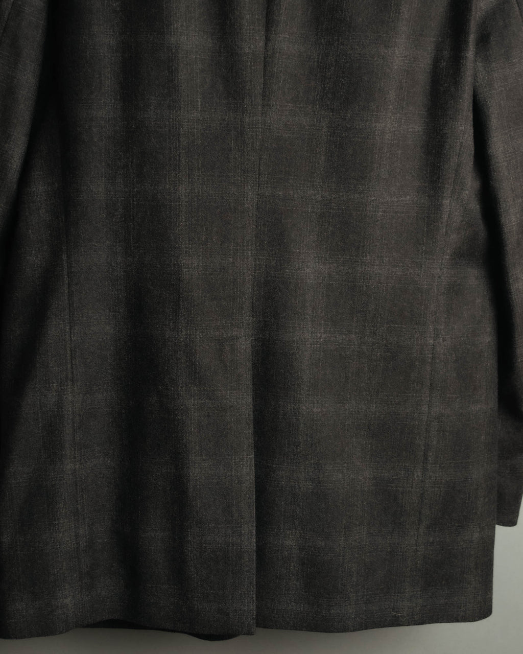 “PRADA” 90’s-00’s Wool cashmere checked tailored jacket