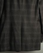 “PRADA” 90’s-00’s Wool cashmere checked tailored jacket