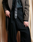 "YOHJI YAMAMOTO +NOIR" Asymmetrical slit sarouel slacks