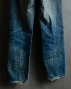 "GUCCI" Gradient fade design tapered denim