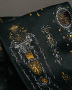 "Gianfranco Ferré" 90's Baroque print silk necktie
