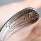 "CASAMOUA" Vintage silver folk motif bangle