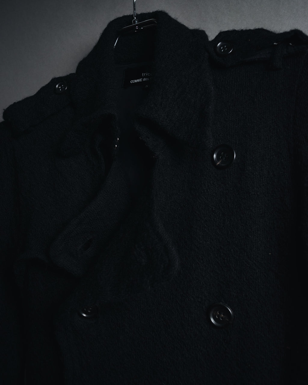 "tricot COMME des GARÇONS" 2007AW shrunk wool trench coat