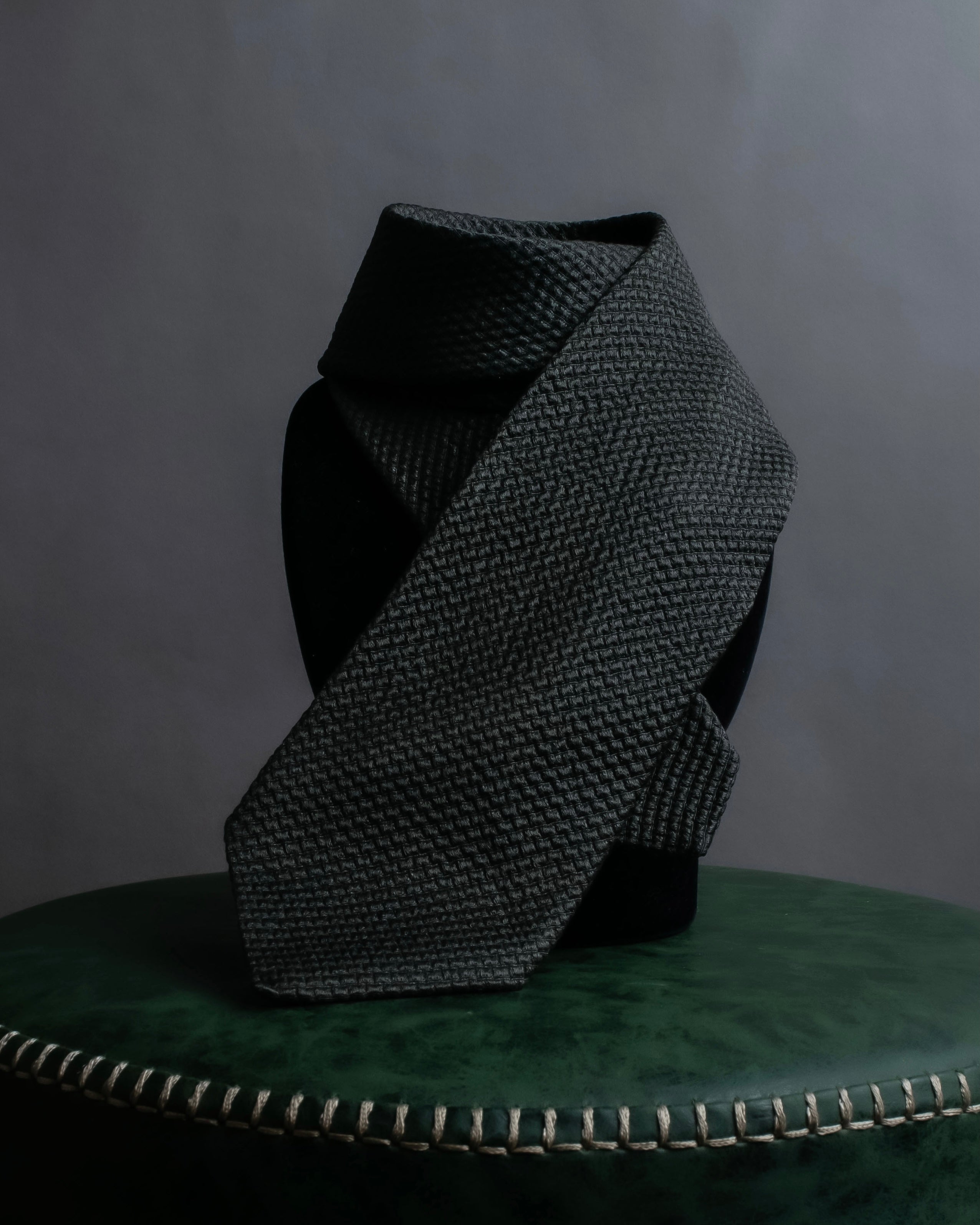 "GIORGIO ARMANI" Waffle knit silk necktie