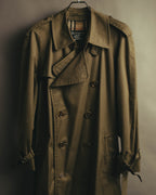 “Burberrys” 80’s Heritage check long trench coat