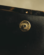 "LOEWE" 80's-90's Structured top-handle shoulder bag