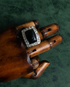 "CHANEL" 00s' rhinestone design ring
