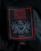 "JEAN PAUL GAULTIER" Ribbon belted design pleated flare skirt