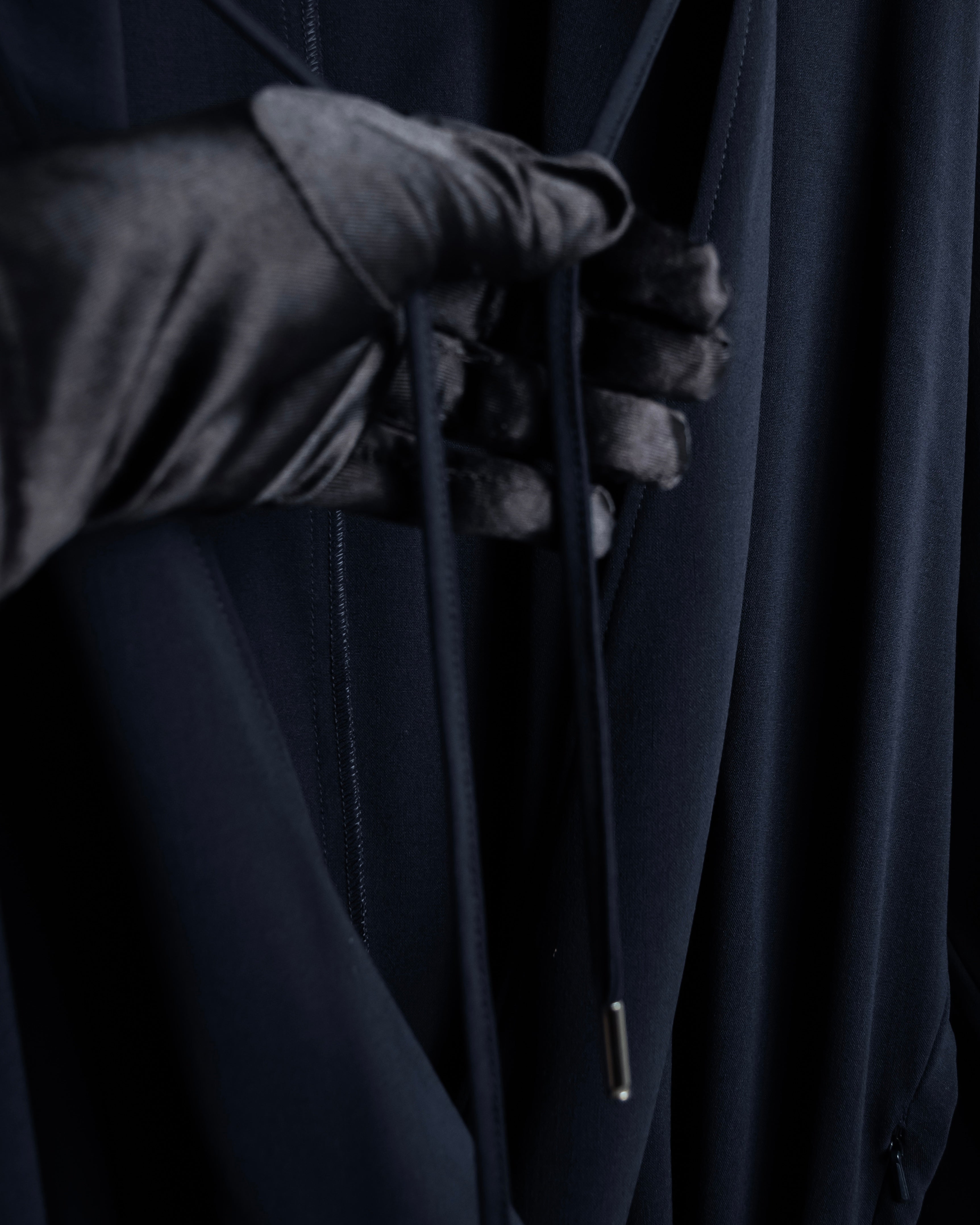 "Max Mara" Draping design hooded coat