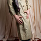 "BURBERRYS" Traditional belt design long length trench coat