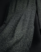 –SPECIAL– "CELINE" 70’s-80’s Classic tweed velvet-collar long coat