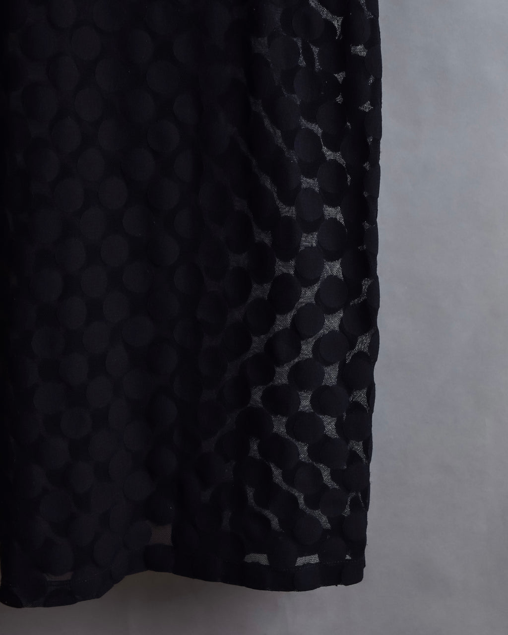 "JEAN PAUL GAULTIER MAILLE FEMME" Layered dot illusion mesh dress