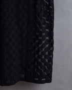 "JEAN PAUL GAULTIER MAILLE FEMME" Layered dot illusion mesh dress