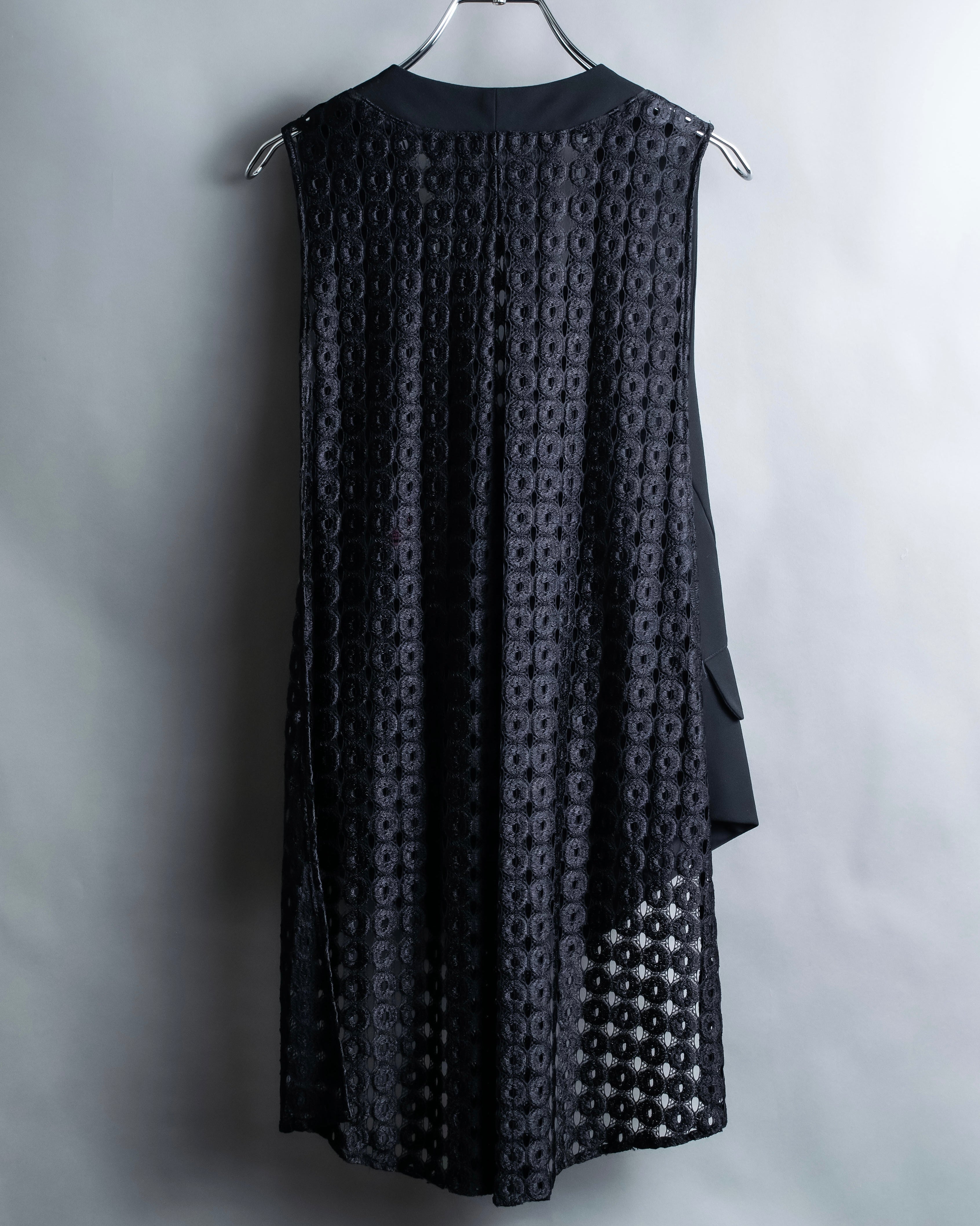 "LIMI feu" Layered embroidered sleeveless dress
