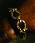 "CHARRIOL" 90's-00's Vintage PVD gold and steel cable link bangle
