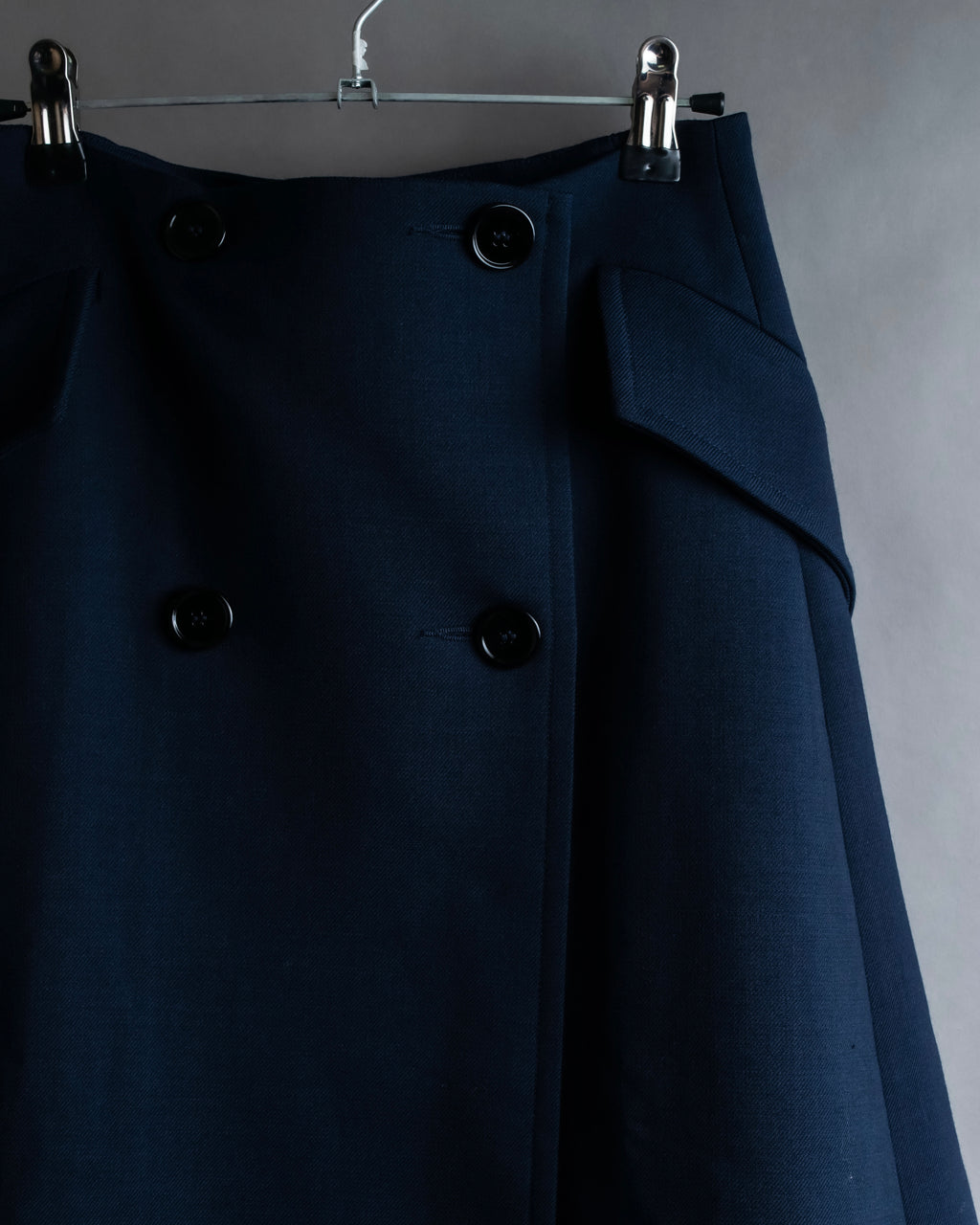 "MM6 MAISON MARGIELA" 20SS Beautiful navy trench skirt