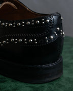 "Church's" Silver stud design wingtip derby shoes