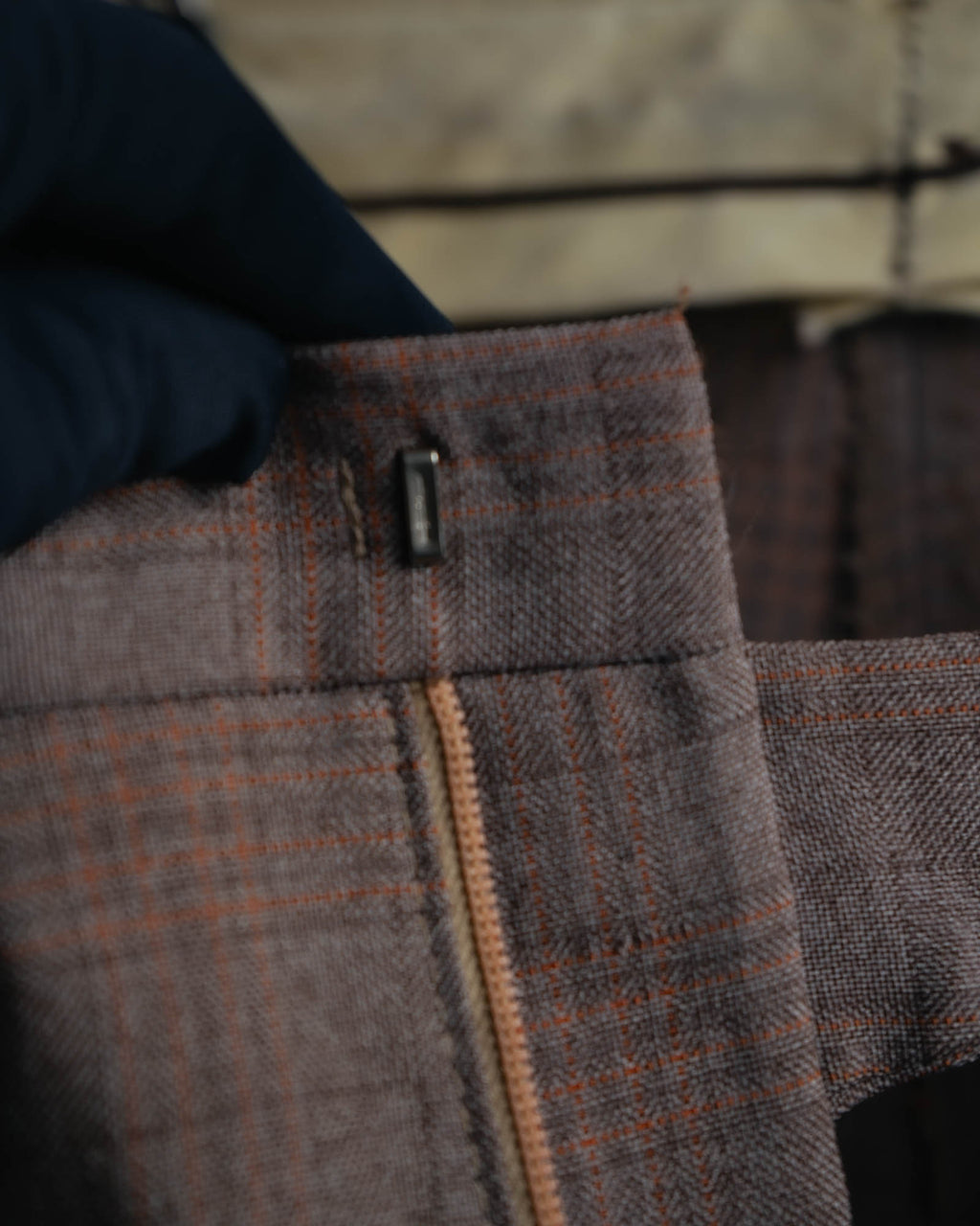 -MOOD MILLÉSIMES- “FARAH” 70’s-80’s plaid slacks with coin pocket