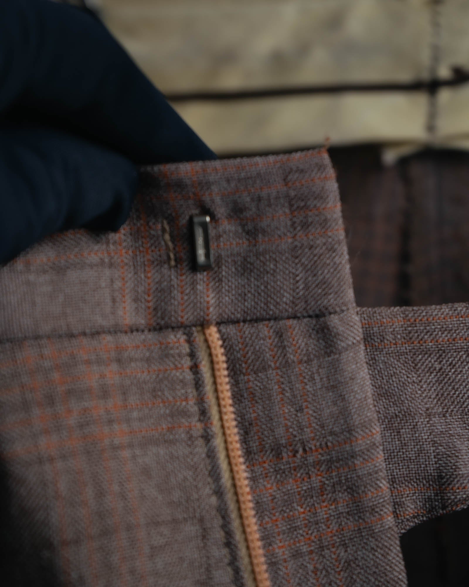 -MOOD MILLÉSIMES- “FARAH” 70’s-80’s plaid slacks with coin pocket