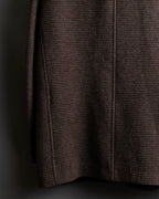 "COMME des GARCONS
HOMME DEUX" Brown checked pattern tailored jacket