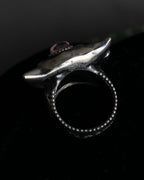 "GUCCI" Anger forest collection silver bullhead motif ring
