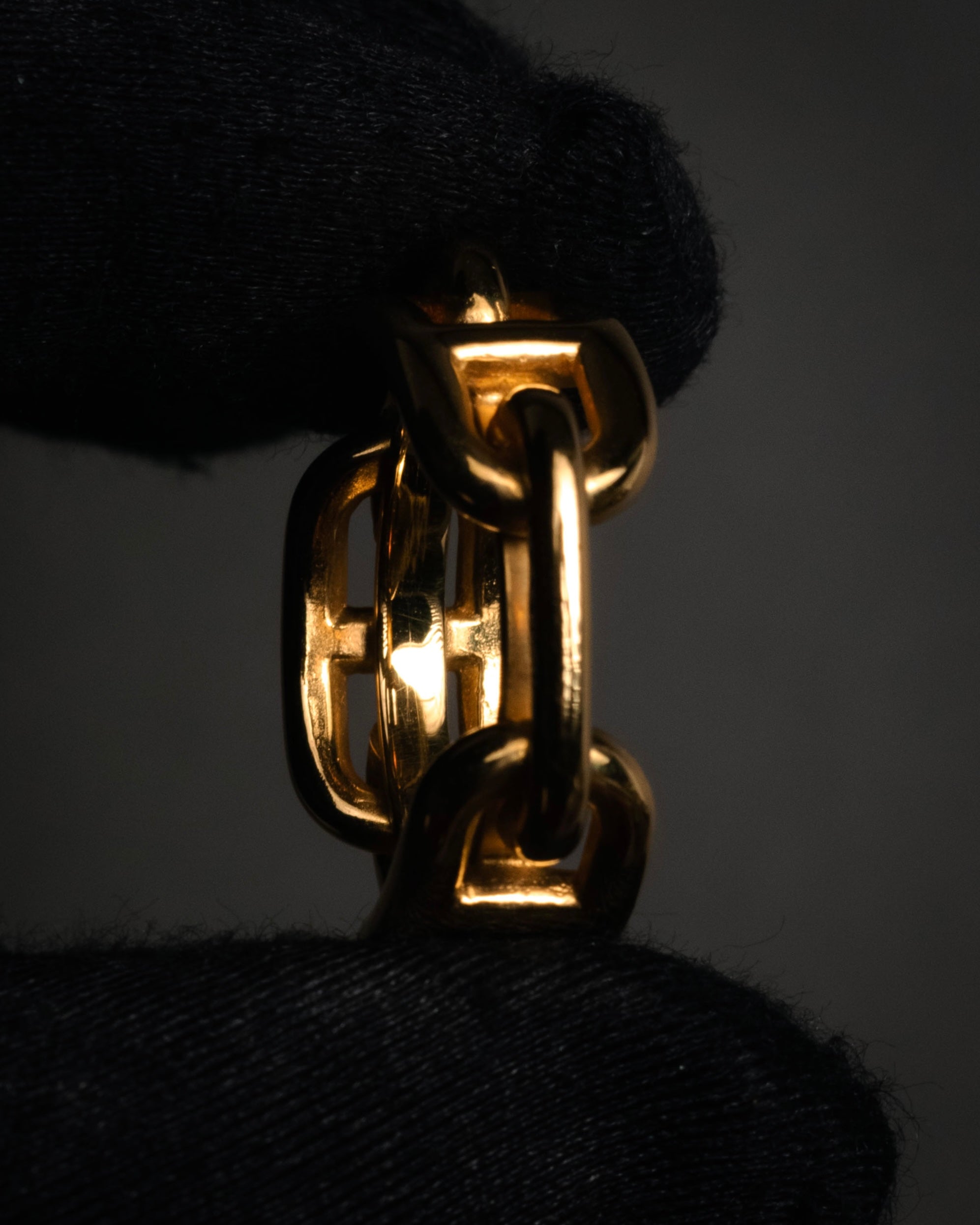 “HERMES” 90’s-00’s Chaine d’ancre scarf ring