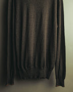 “GUCCI” 90’s-00’s Web stripe V-neck knit sweater