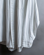 "Christian Dior" Double stripe pattern oversized shirt
