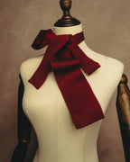 "Hermès" Silk knit scarf tied