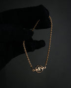 “Christian Dior” 90’s CD circle logo chain bracelet