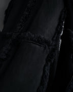 -SPECIAL- "GUCCI" 90's-00's Leather combination fur long coat