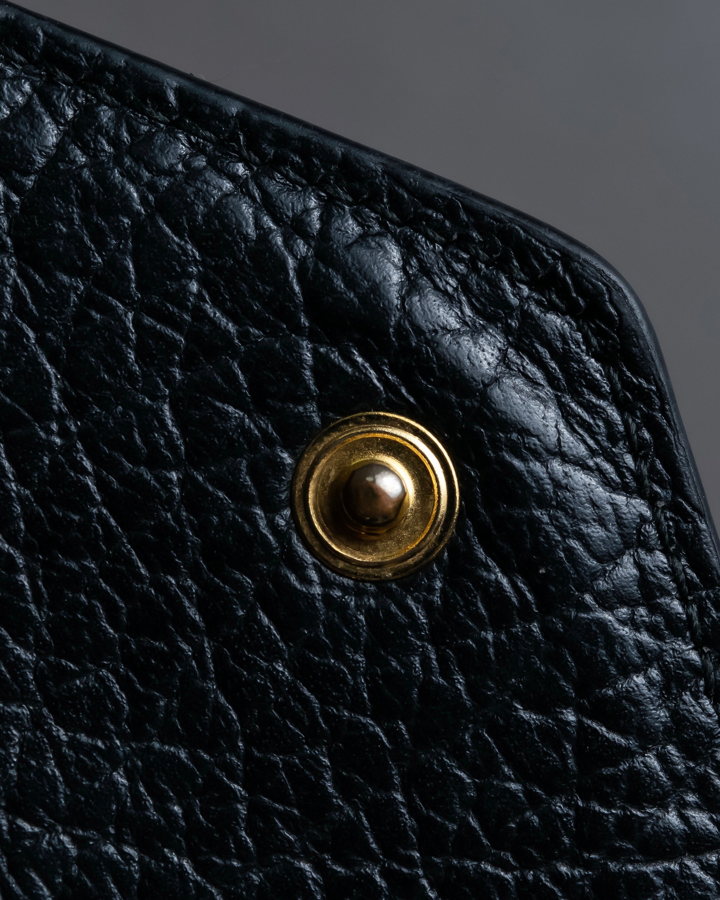 "MAISON MARGIELA" Grained leather envelope compact wallet