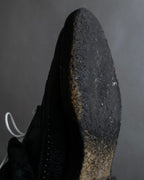 "THOM BROWNE" Wingtip design rubber sole leather shoes