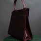 "Cartier" Jewelry inspiration bordeaux color trapezoid hand bag