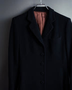 -SPECIAL- "JEAN PAUL GAULTIER"
 90's-00's Waist shape A-line silhouette black color super long coat