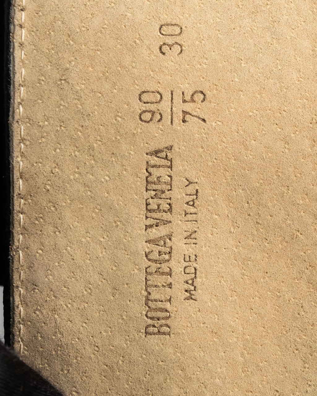 "BOTTEGA VENETA" Intrecciato style wide leather belt