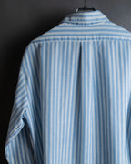 "Vintage light blue striped button-down shirt"