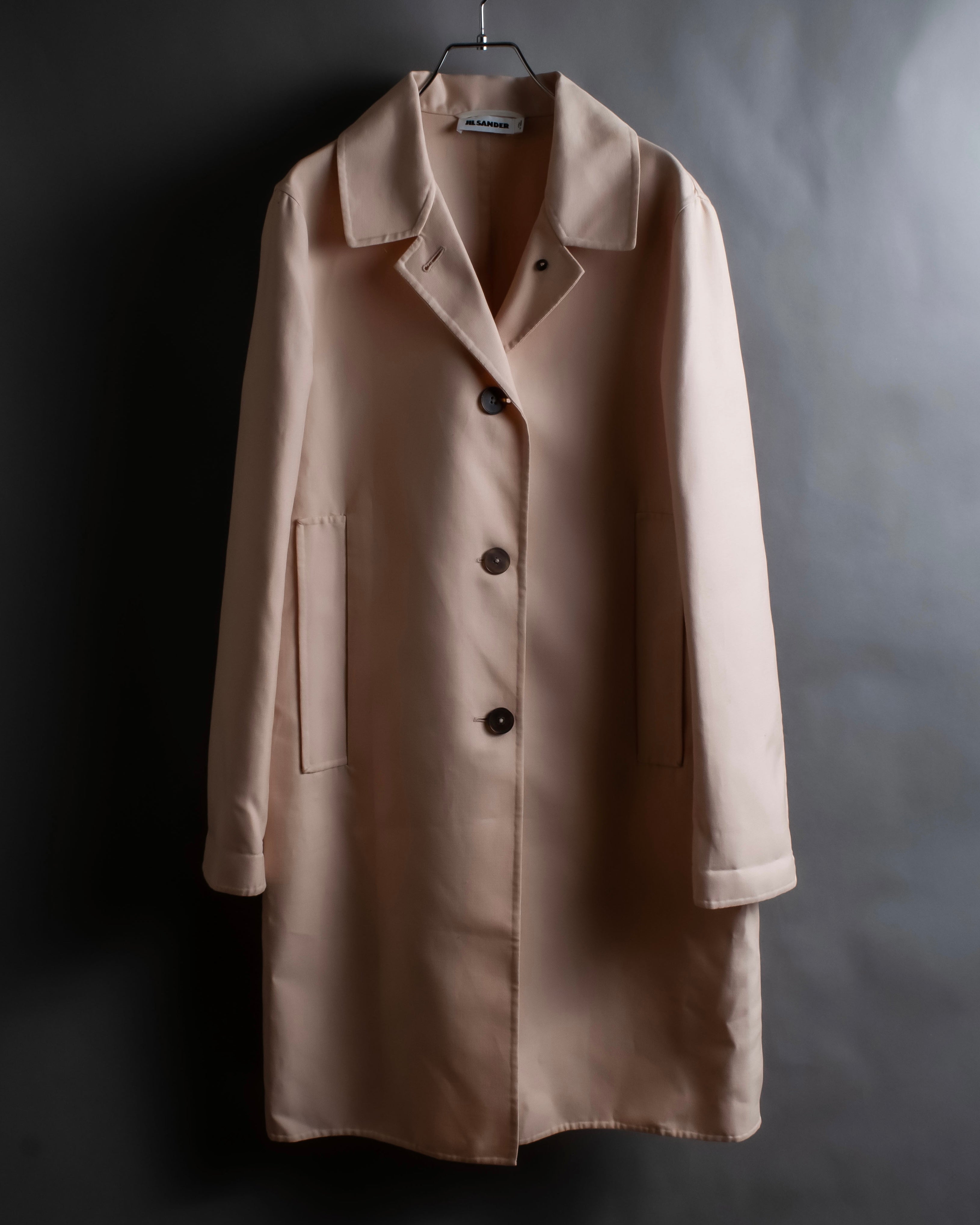 "JIL SANDER" Pink beige color spring coat