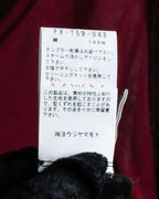 "YOHJI YAMAMOTO FEMME" 13SS Burgundy color sheer pullover