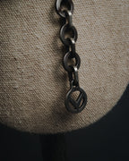 "VALENTINO GARAVANI" 2010’s dark romantic statement necklace＆belt