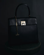 “CELINE” Early 80’s equestrian hardware top-handle bag
