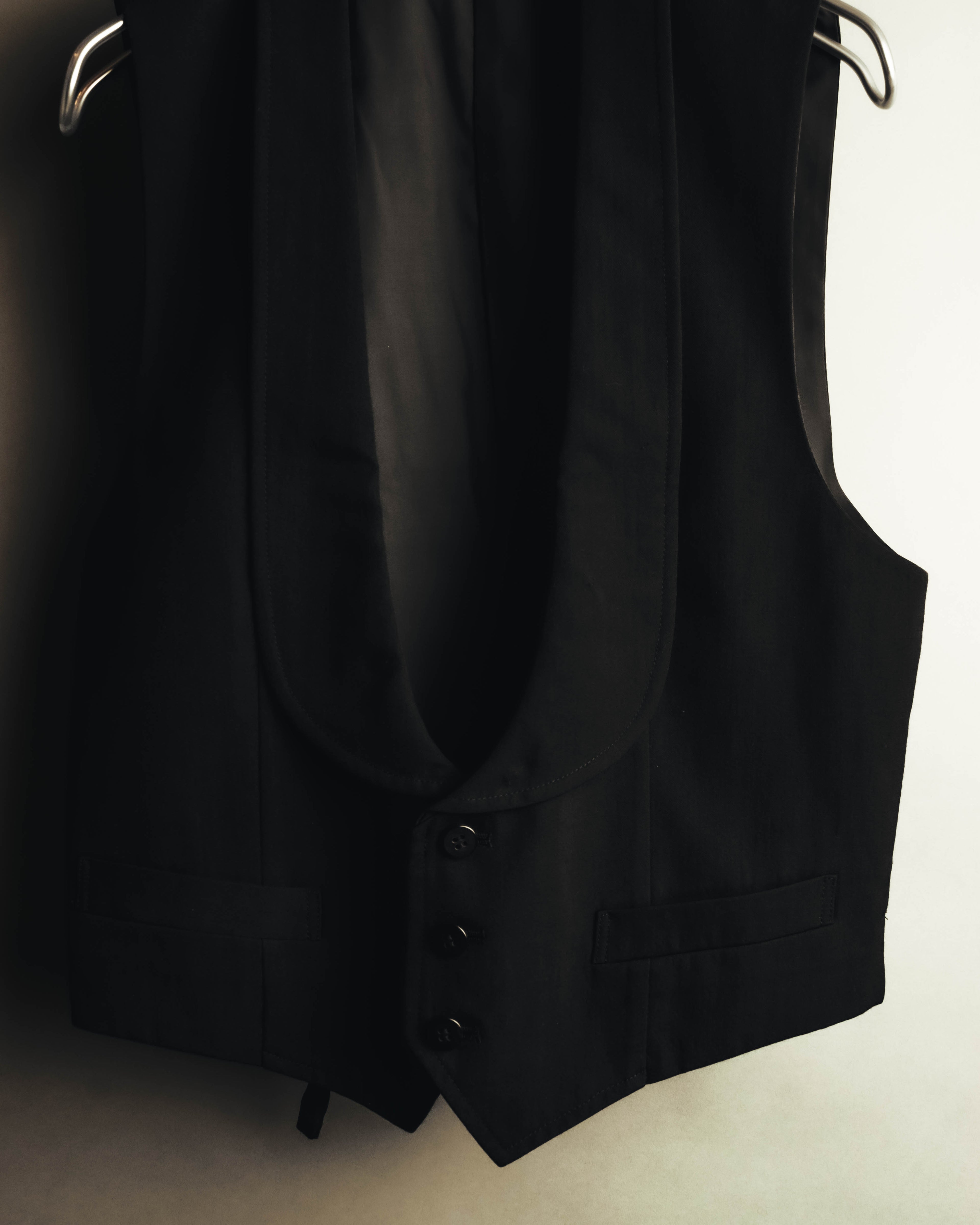 –SPECIAL– "tricot COMME des GARÇONS" 80's Tailored shawl-collar gilet