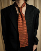 "HERMES" Mosaic dot knit silk neck tie